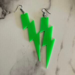 Lightening bolt earrings